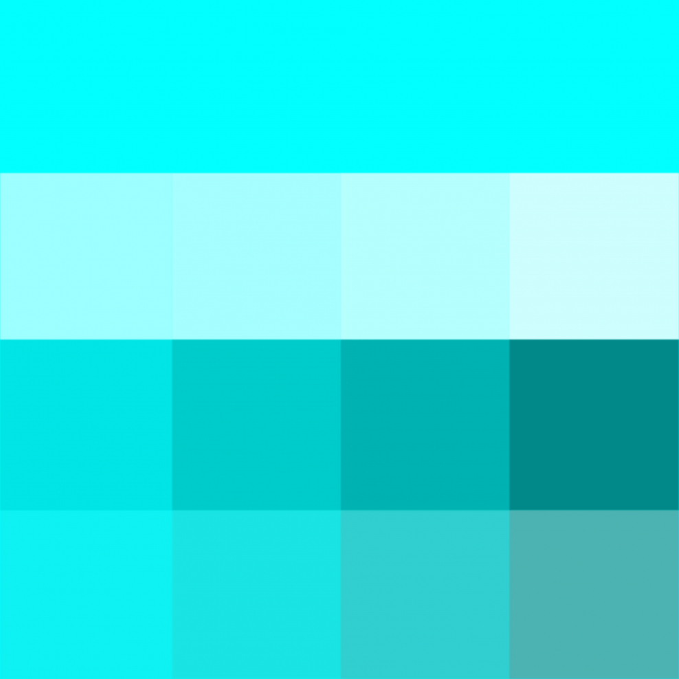 Тёмный Туркуаз оттенок палитра