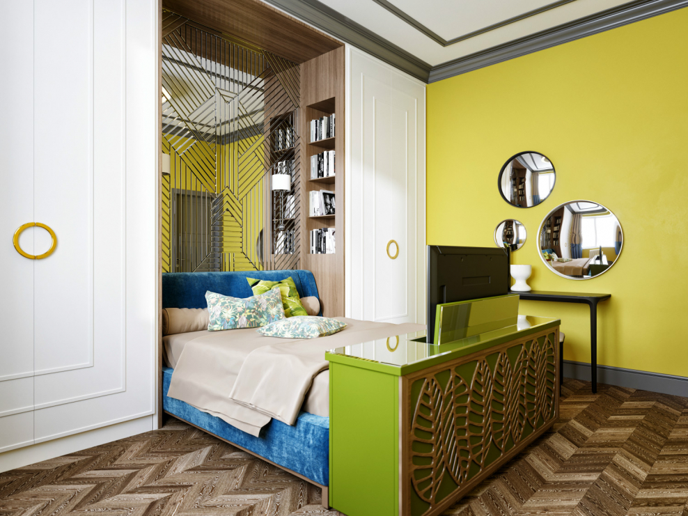 Кровать в стиле Эклектика