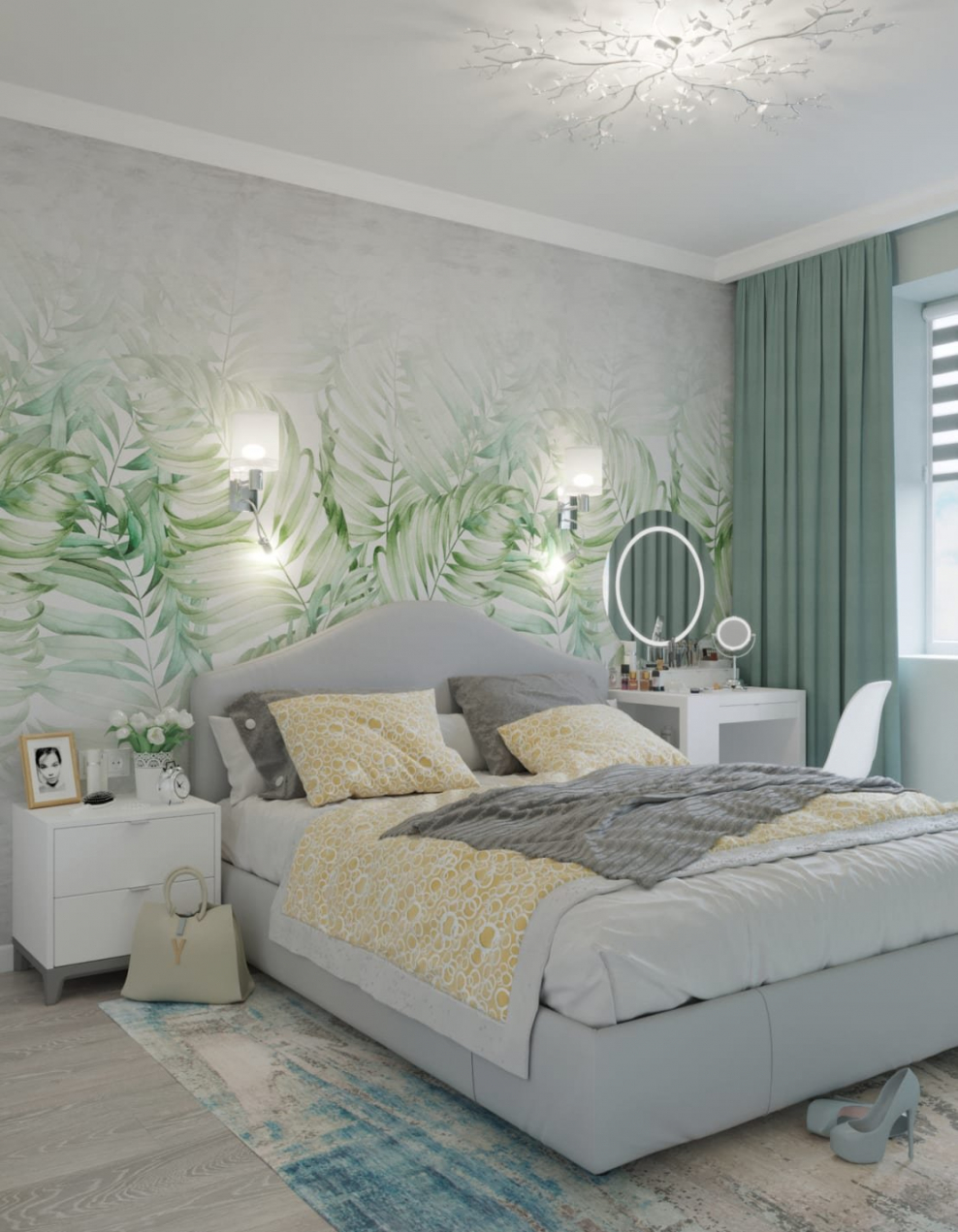 Бюджетный интерьер спальни