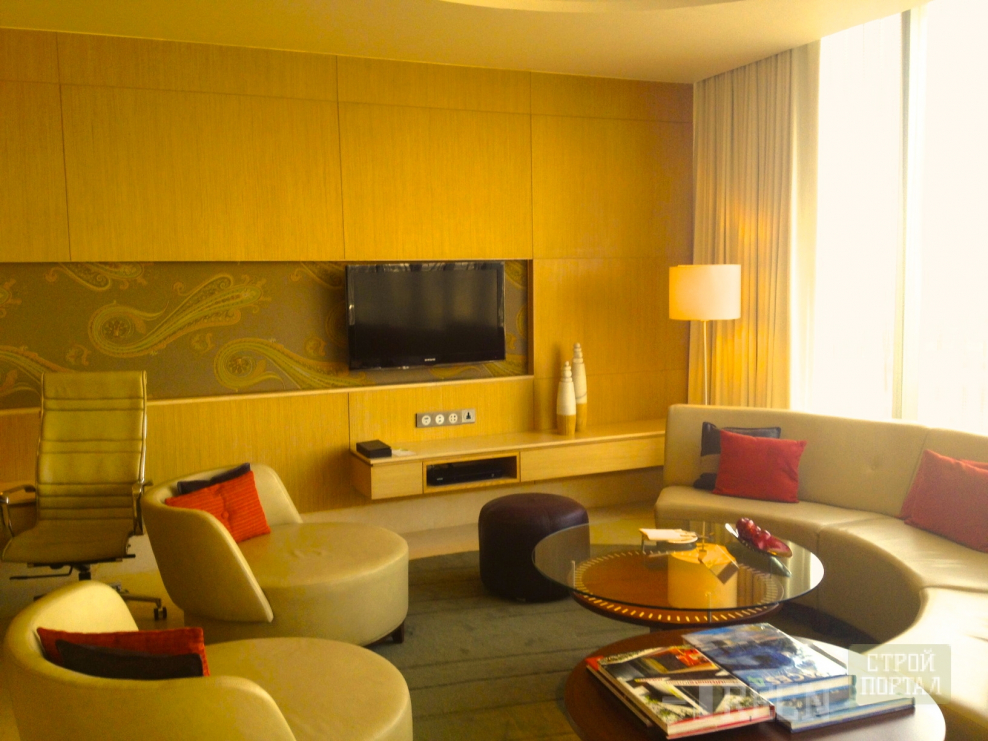 Размещение мебели в зале