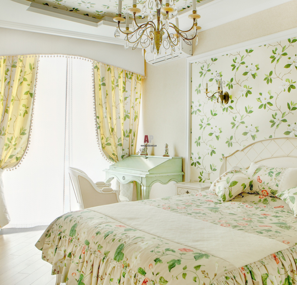 Спальня Прованс зеленая