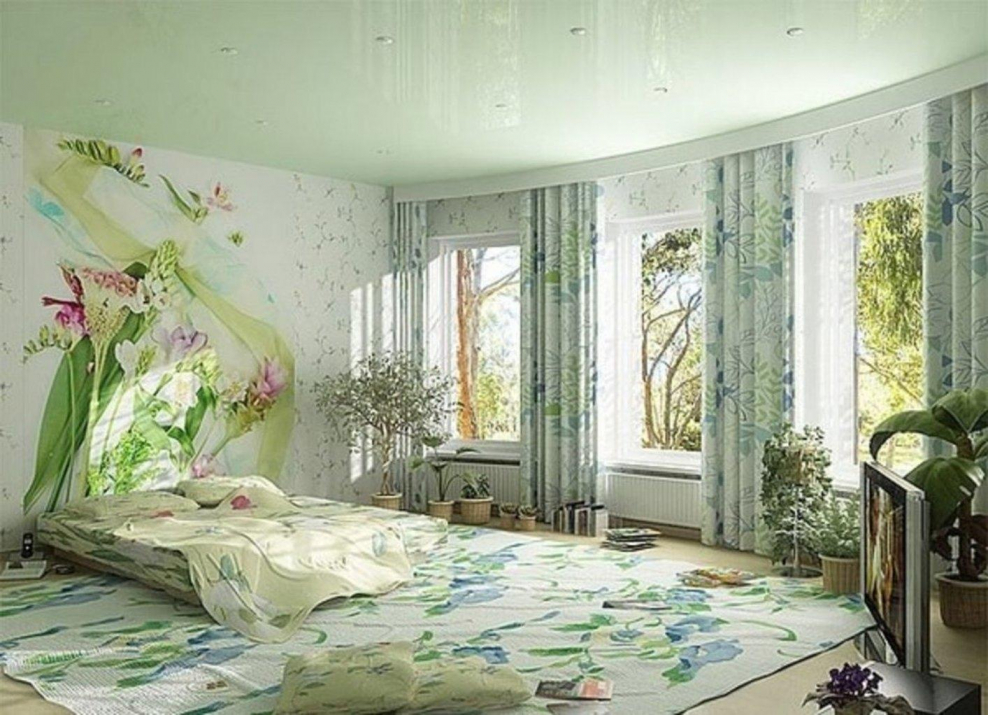 Фотообои в маленькой спальне