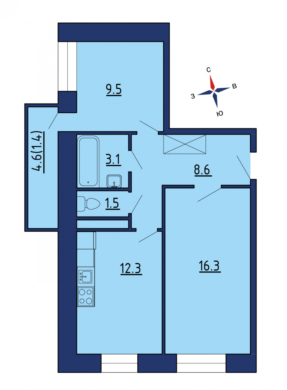 Площадь жилого помещения