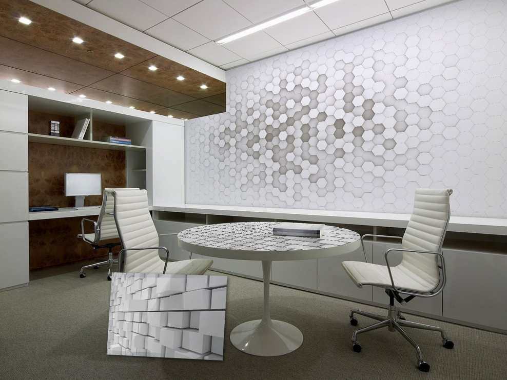 Обои в офис светлых тонов