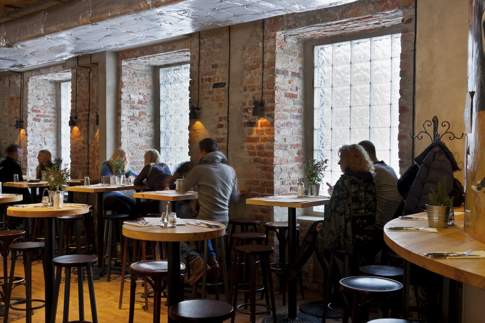 Столовая в стиле лофт общепит