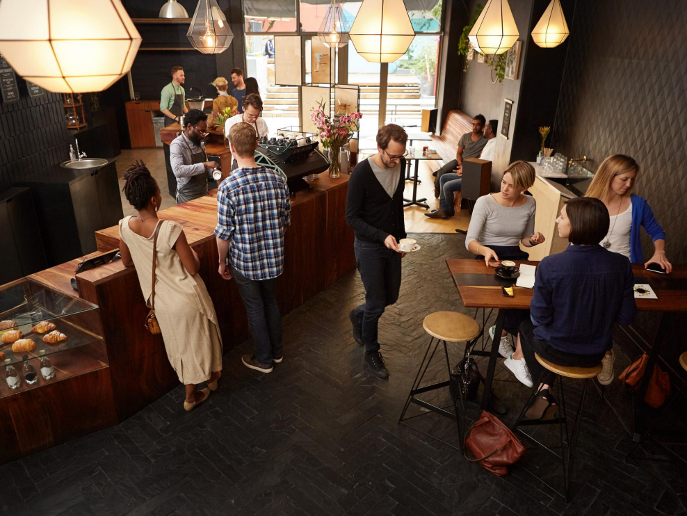 Кофейня много народа