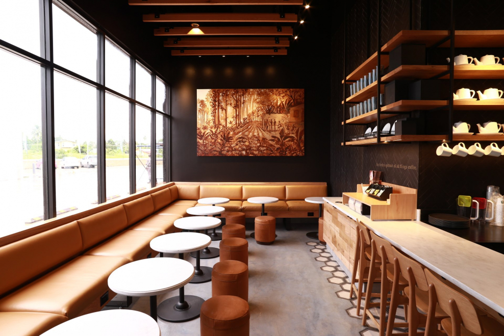 Старбакс дизайн кафе