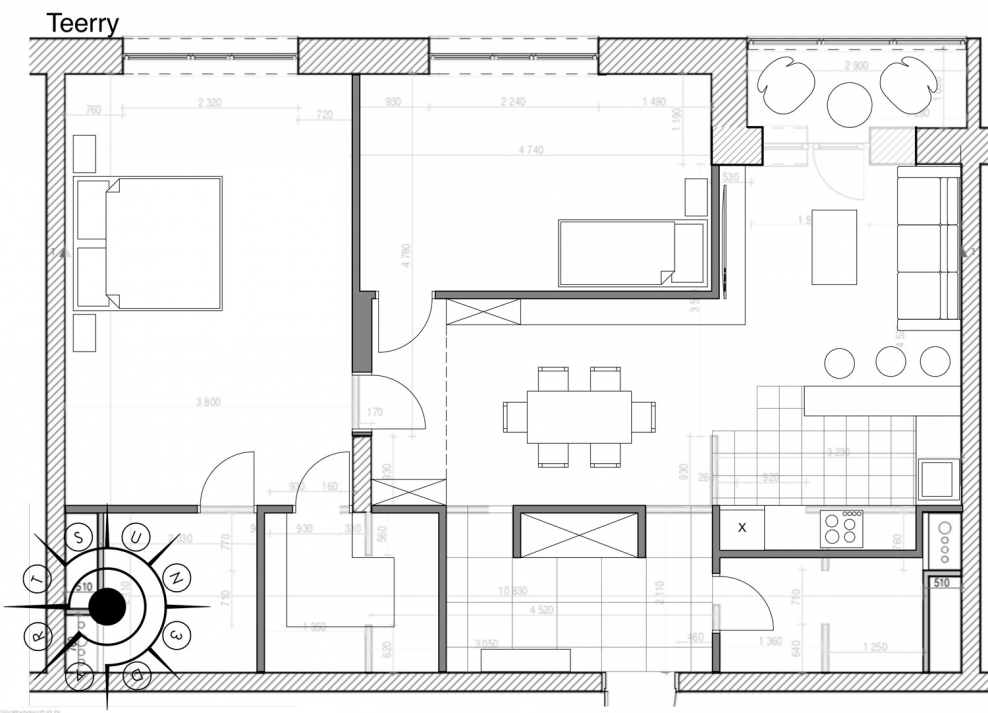 Хрущёвка перепланировка 44м