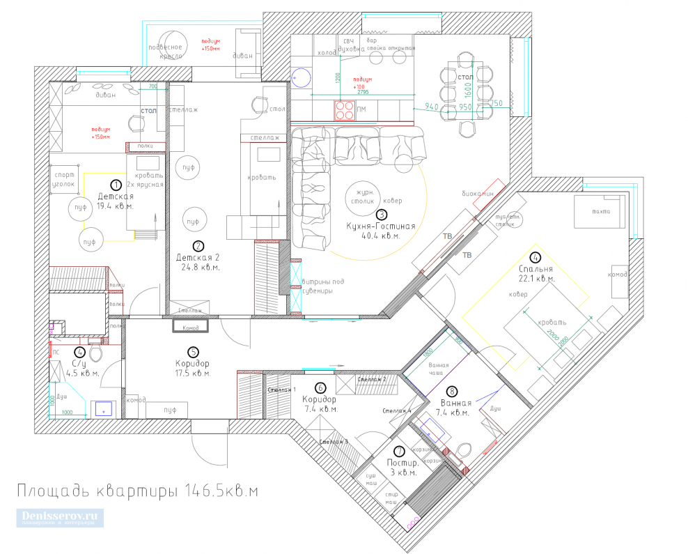 Проекты легкие квартир
