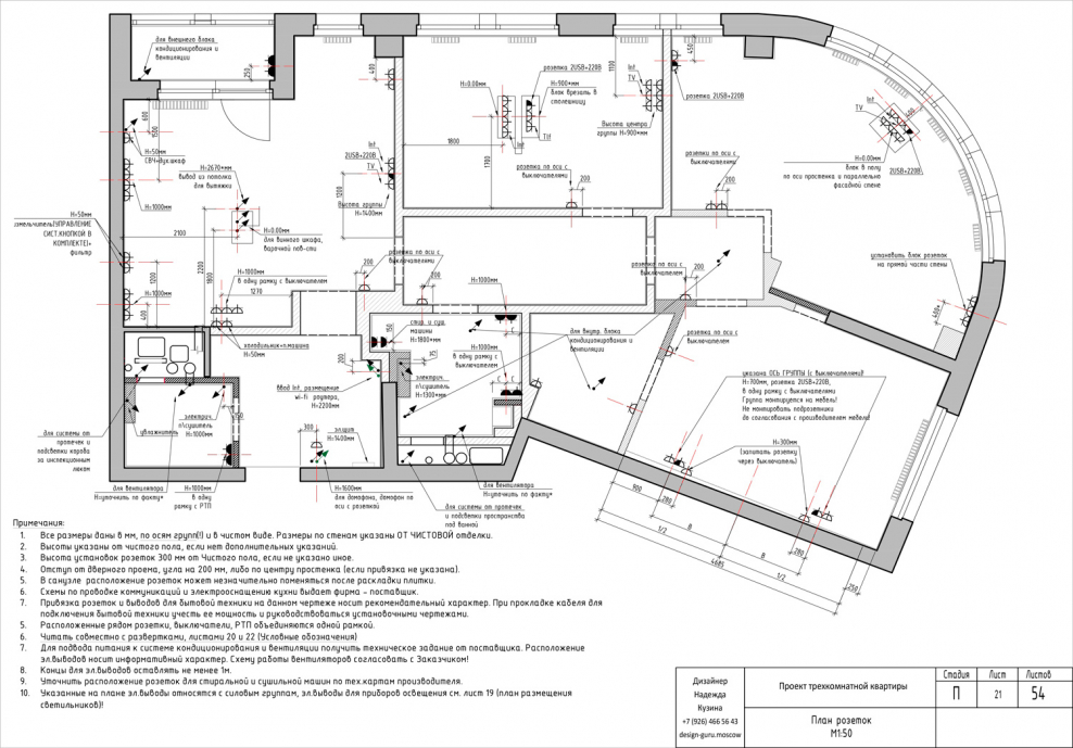 План помещения с расстановкой мебели
