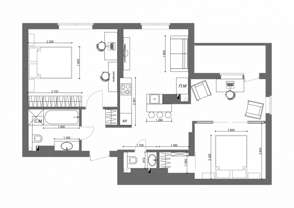 Перепланировка квартиры Царицынский