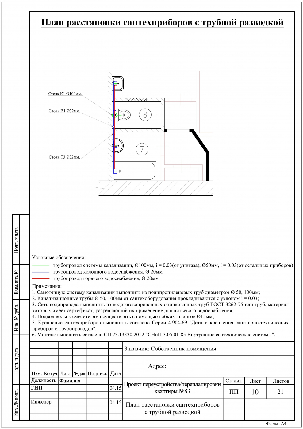 Чешский вариант квартиры планировка