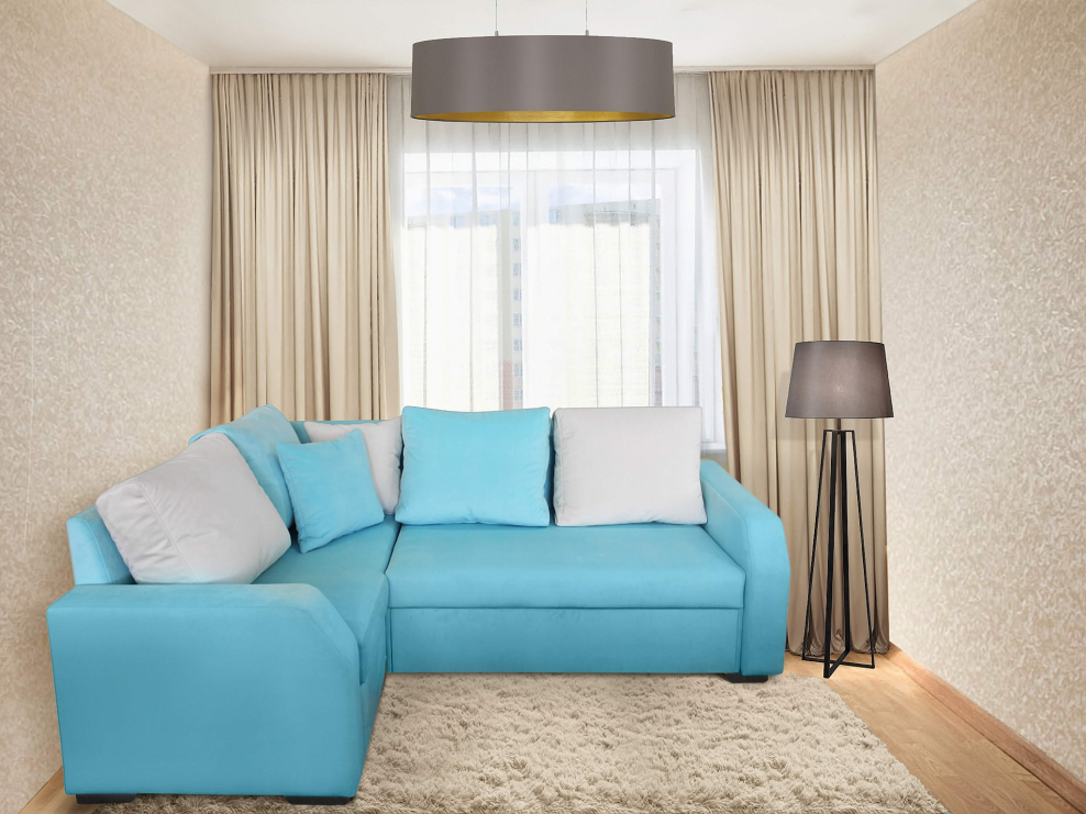 Шторы винного цвета в интерьере гостиной