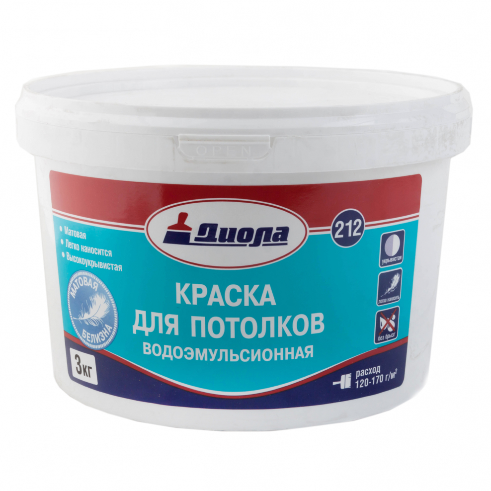 Водоэмульсионная краска для потолка