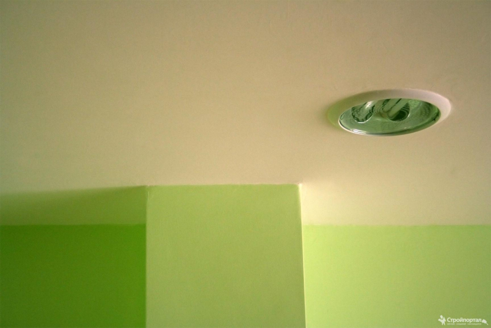 Окрашенный потолок