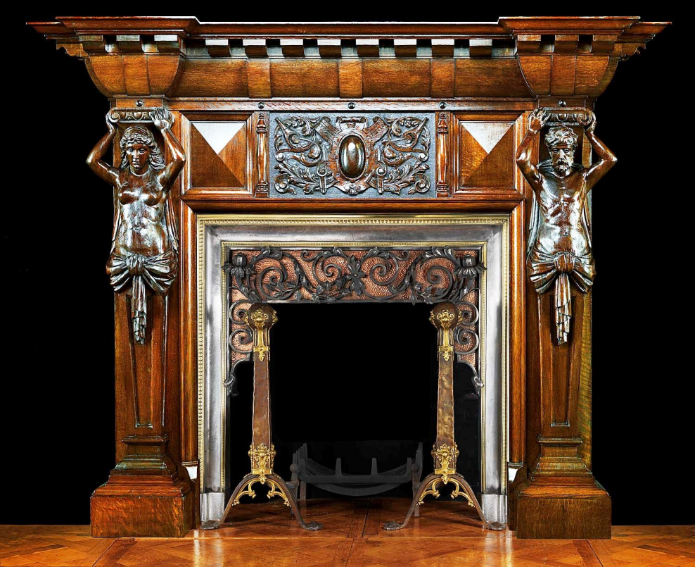 Камины ар нуво Винтаж