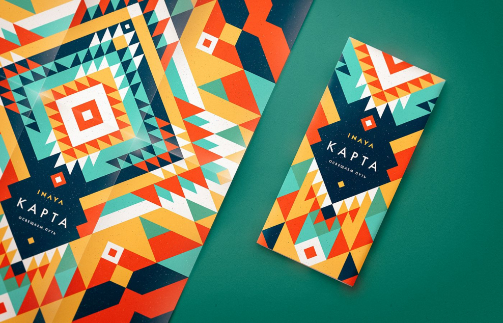 Геометрический фирменный стиль