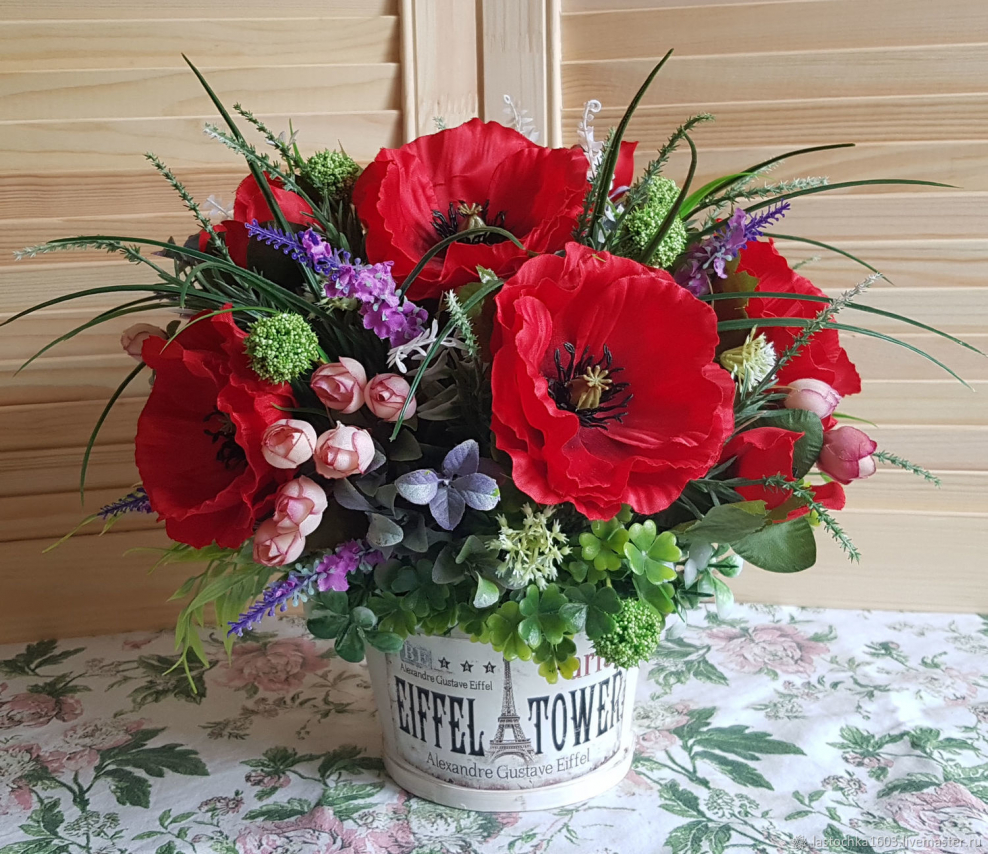 Цветочные композиции с маками