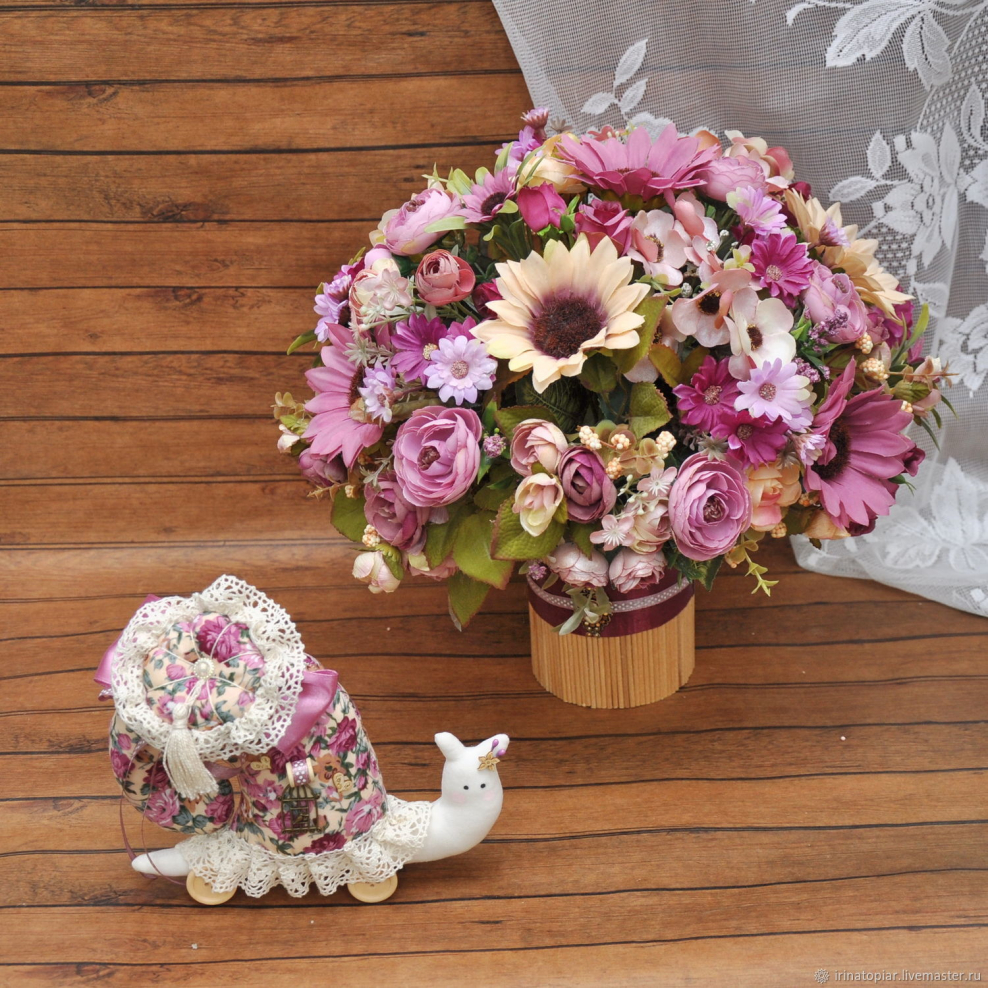 Милые композиции из цветов
