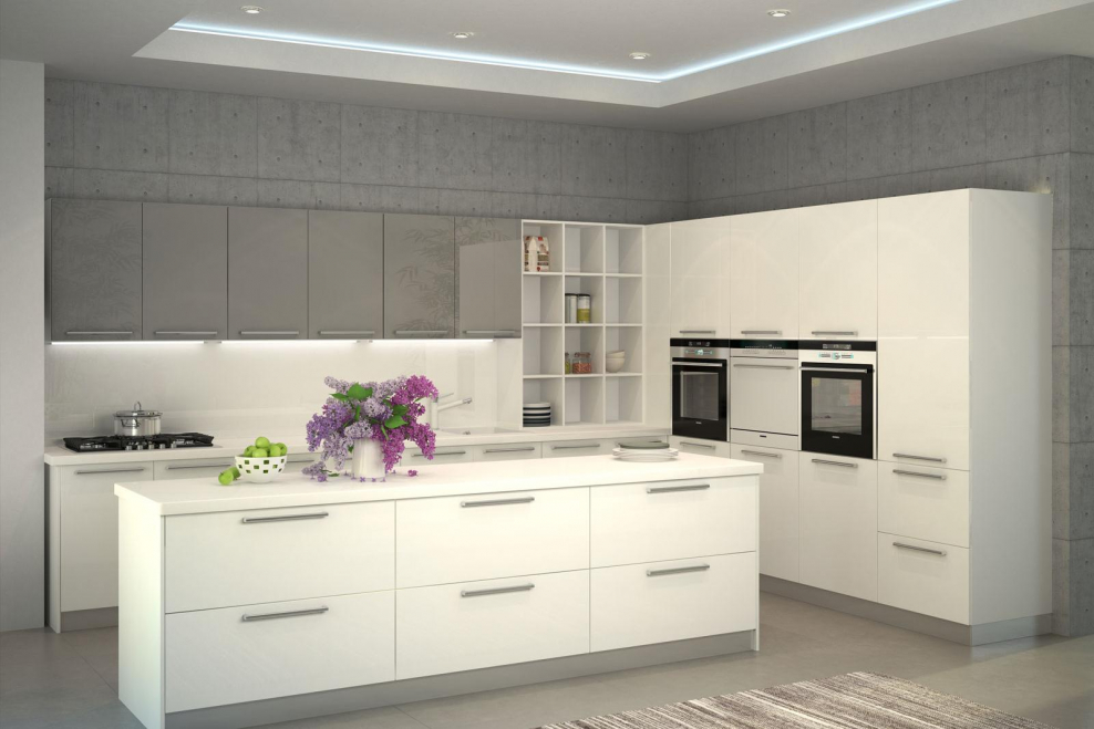 Кухонный гарнитур белый