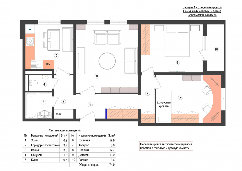 Планировка ГМС-2001 перепланировка