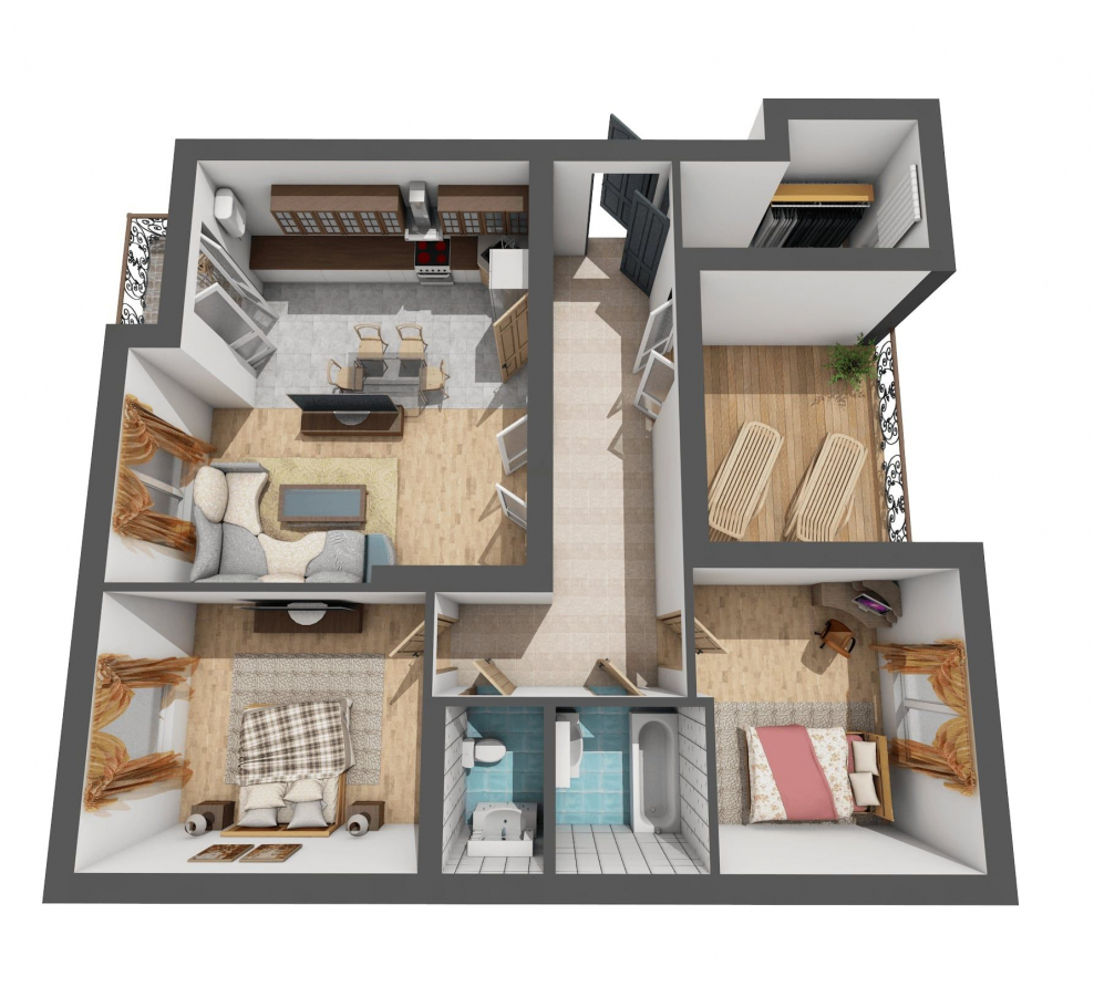 Планировка квартиры 2д