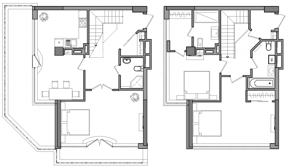 Квартира распашонка планировка 2