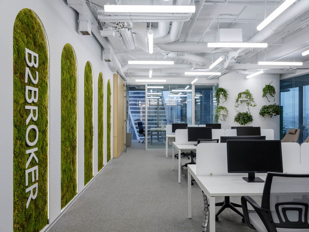 Вертикальное Озеленение в офисе