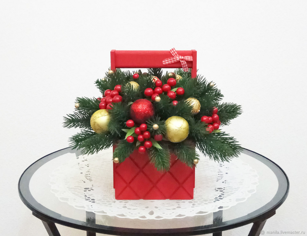 Новогодние композиции с рябиной