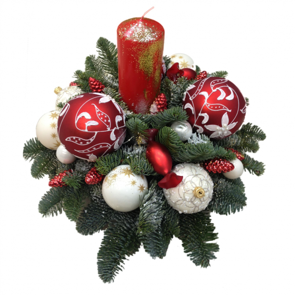 Декор стеклянных подсвечников