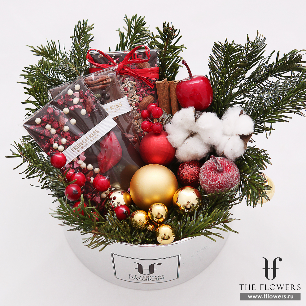 Новогодняя композиция в бокале