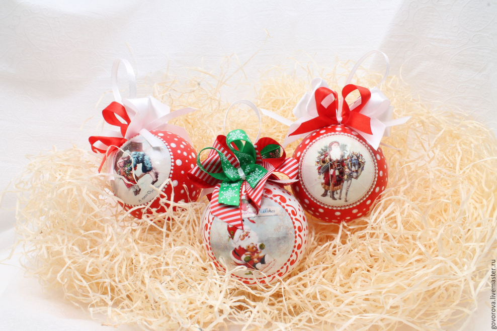 Мастер класс новогодний шар с мехом