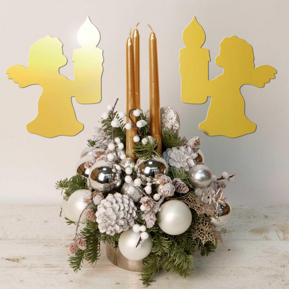 Новогодние композиции в горшочках