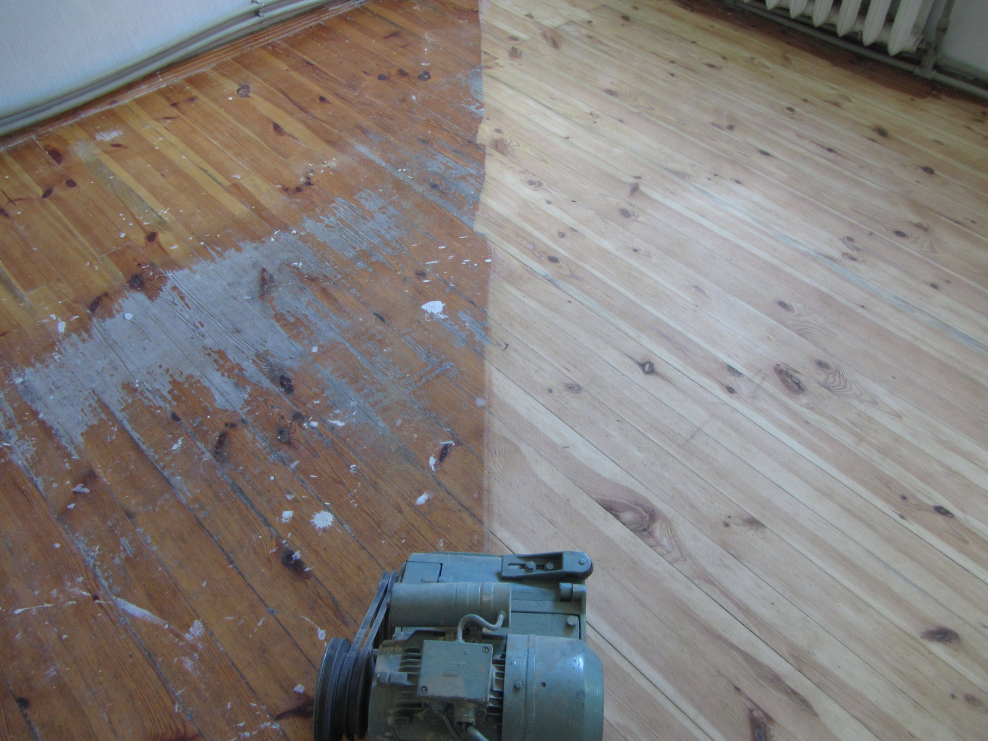Циклевочная машина для деревянного пола