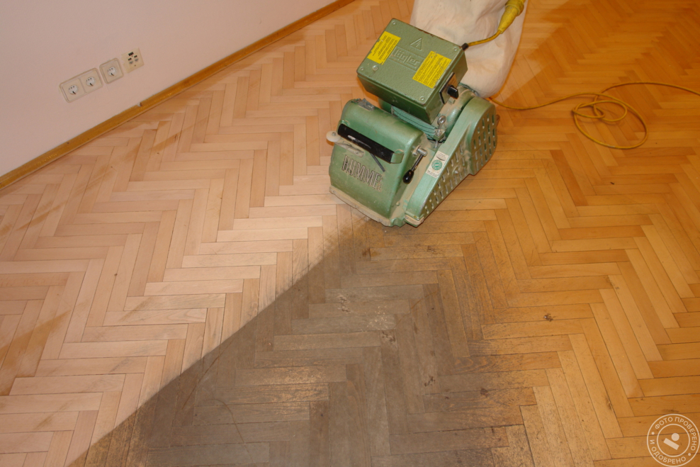 Циклевка паркета лаком 2k