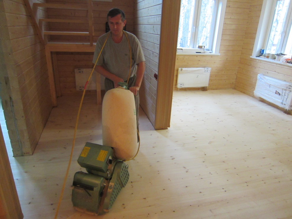 Циклевание доски