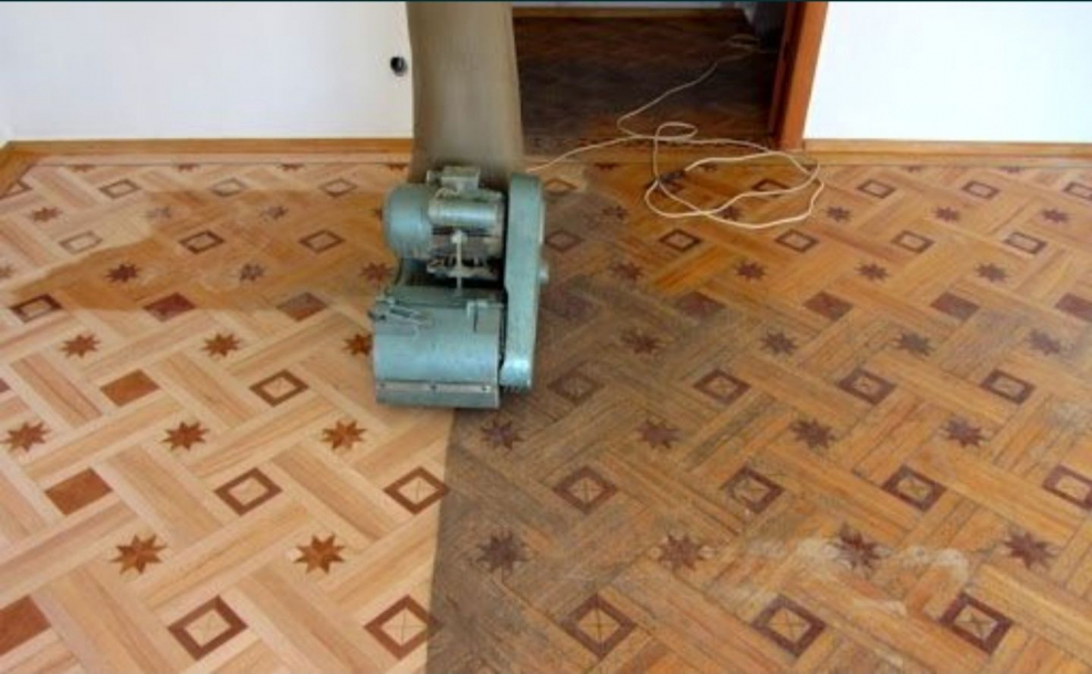 Шпаклевка старого паркета