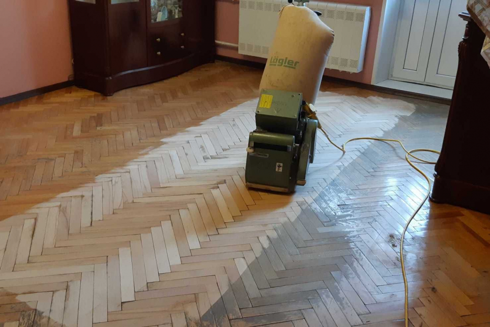 Шлифовка паркета