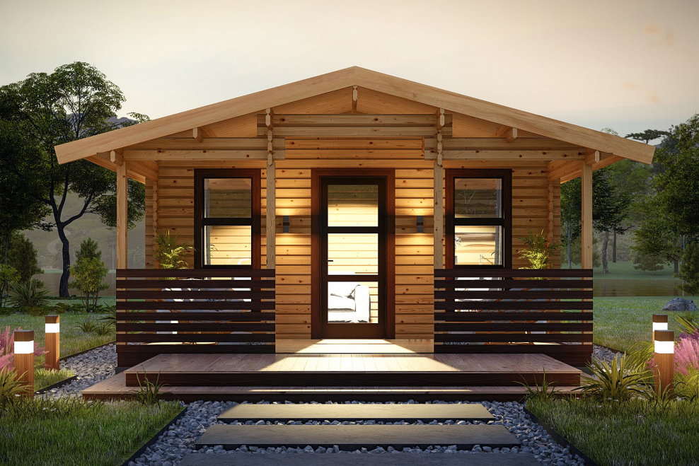 Дачный дом сбоку