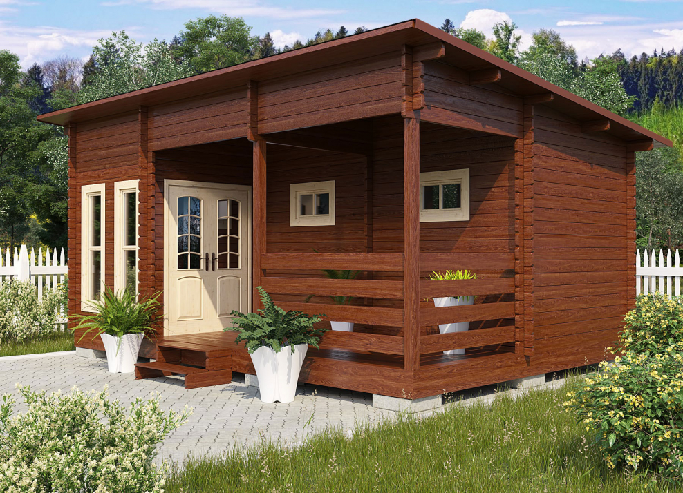 Садовые домики из минибруса 4.5 на 4.5