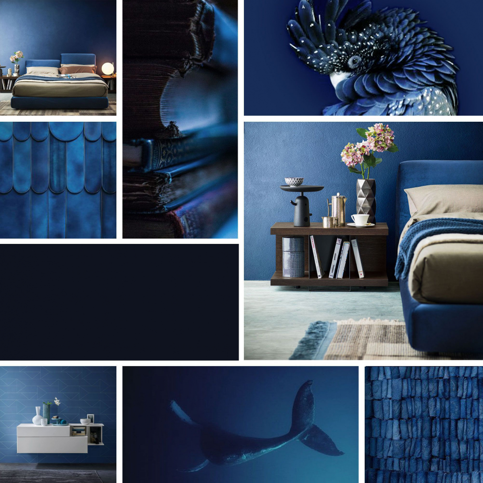 Pantone 19-4052 Classic Blue в интерьере