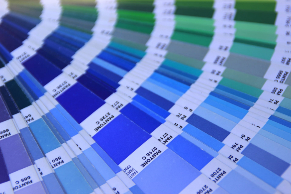 Палитра пантон голубой