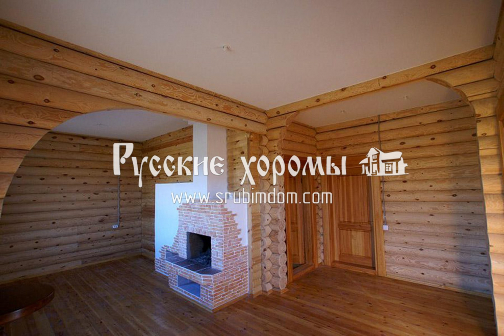 Натяжной потолок в деревянном доме