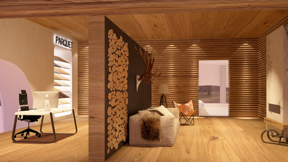 Деревянный дом из оцилиндрованного бревна внутри