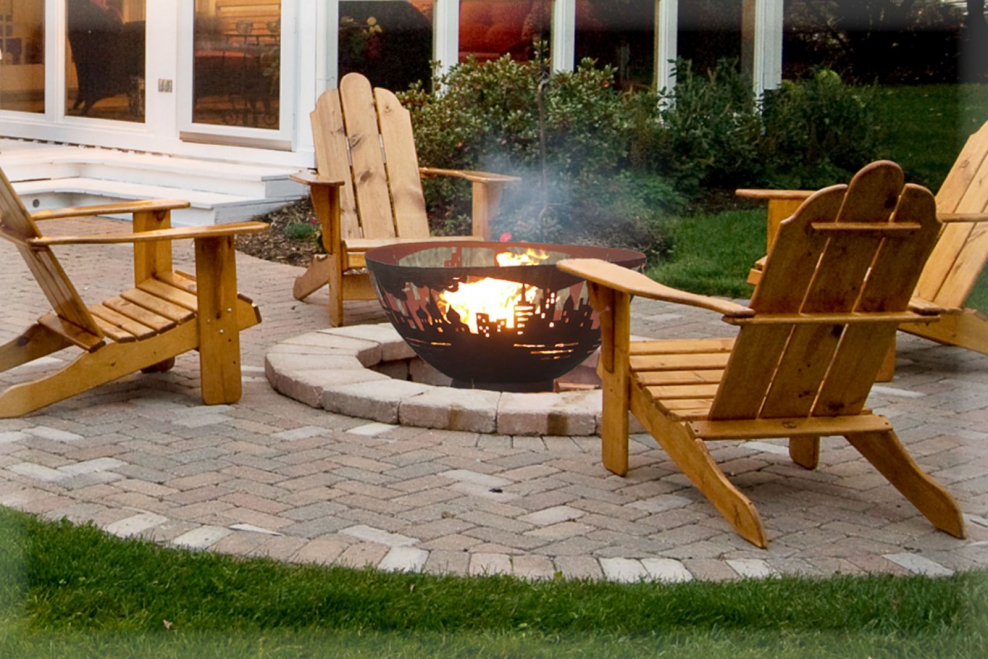 Очаг на дачном участке