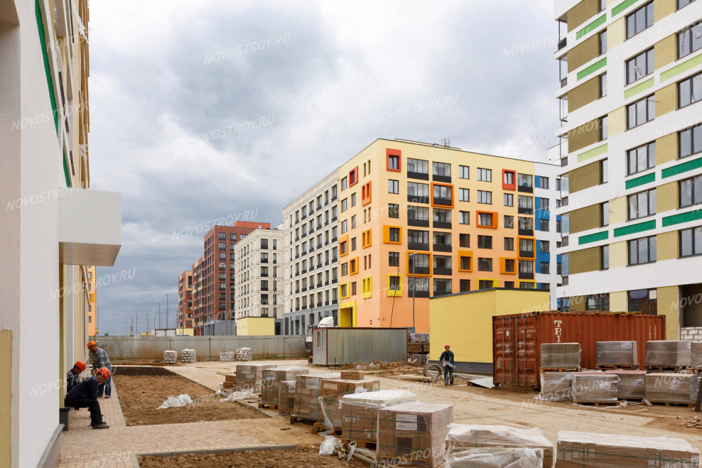 Микрогород в лесу парковка