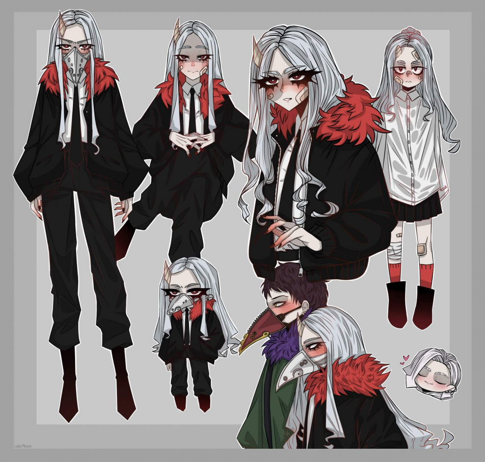 Моя геройская Академия Аояма и Мидория