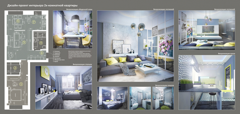 Эскизный проект интерьера