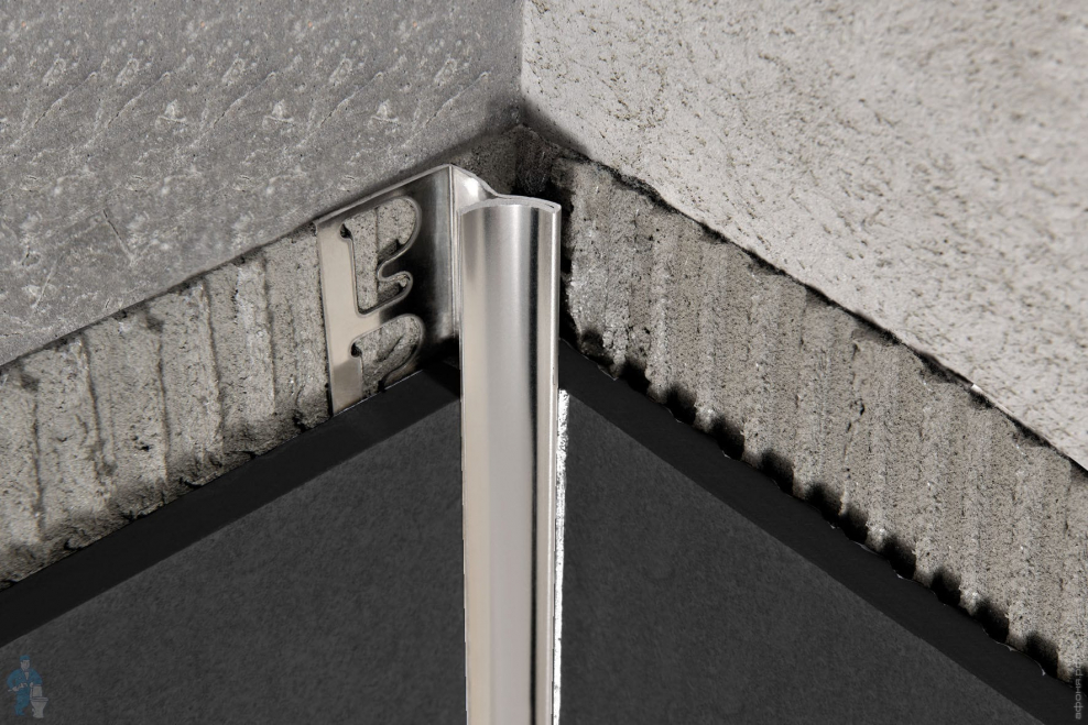 Трим для плитки наружный алюминиевый