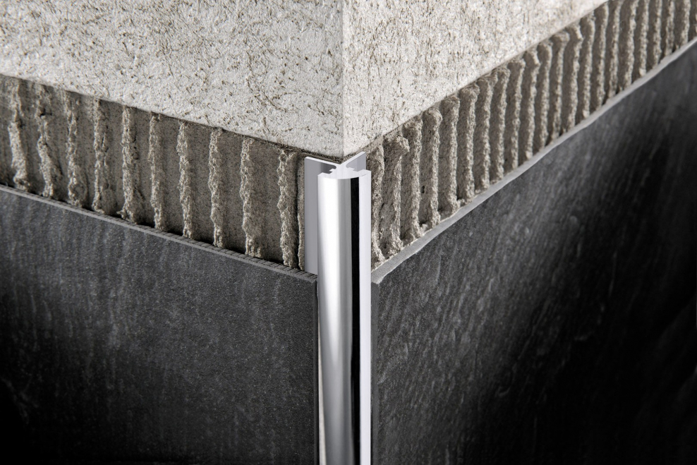 Профиль для кафеля алюминиевый, ступень 9х25х2500 мм